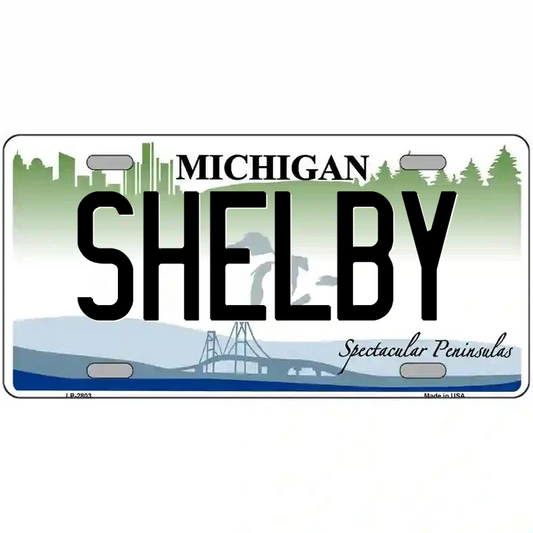 Shelby Michigan Metal Sign