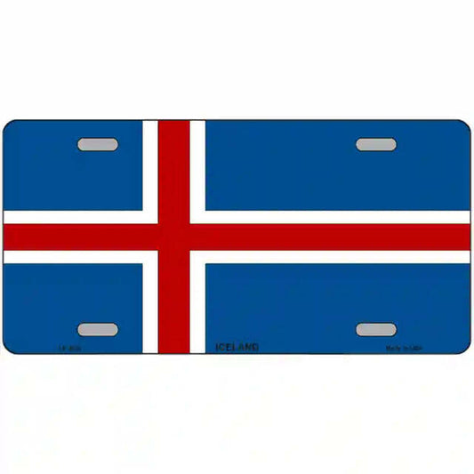 Iceland Flag Metal Sign