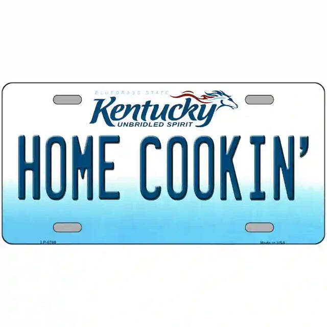 Home Cookin' Kentucky Metal Sign