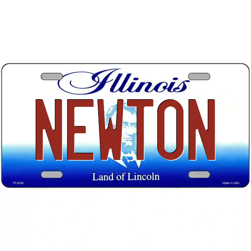 Newton Illinois Metal Sign