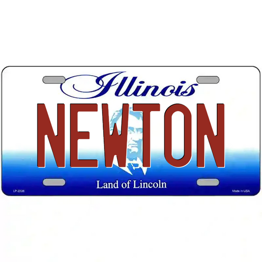 Newton Illinois Metal Sign