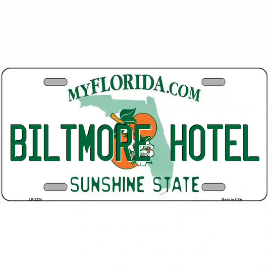Biltmore Hotel Florida Metal Sign