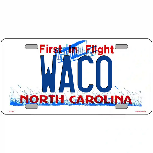 Waco North Carolina Metal Sign
