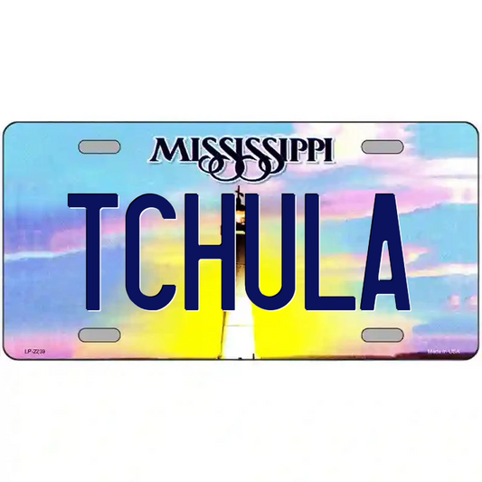 Tchula Mississippi Metal Sign