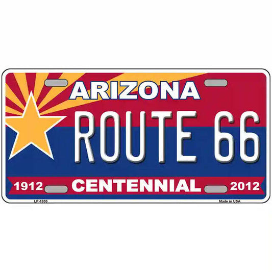 Route 66 Arizona Centennial Metal Sign