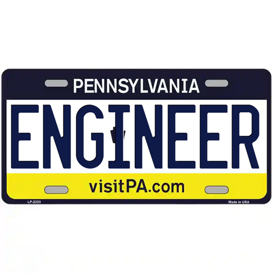 Engineer Pennsylvania Metal Sign