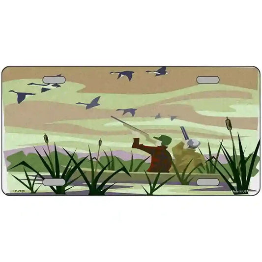 Duck Hunting Metal Sign