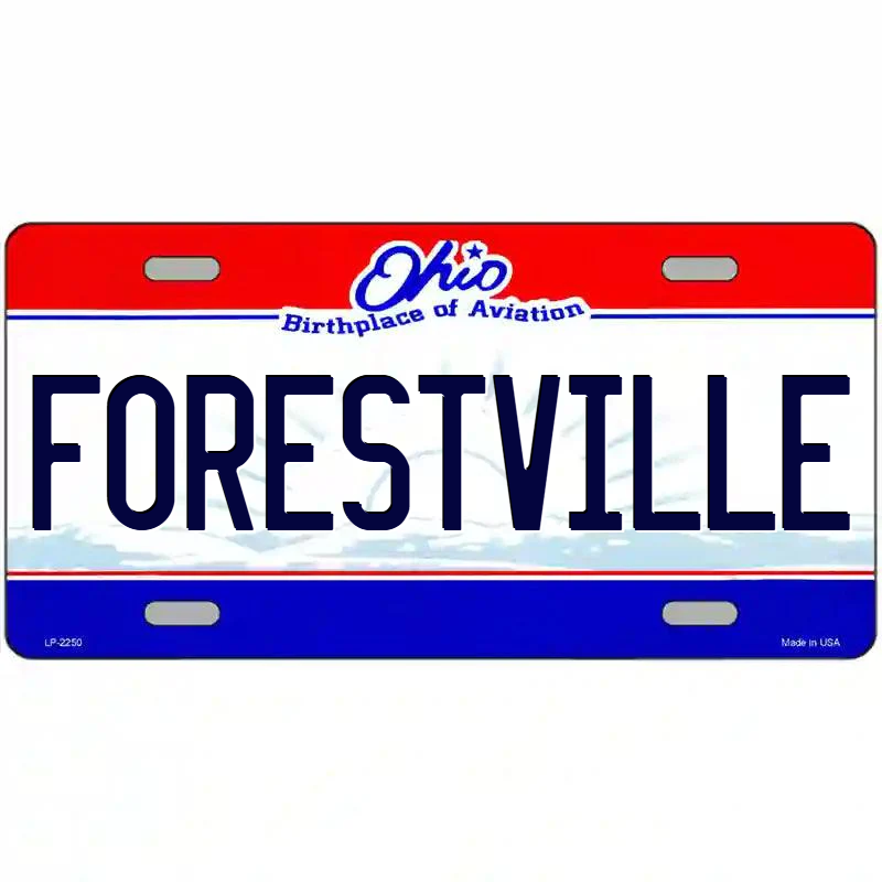 Forestville Ohio Metal Sign