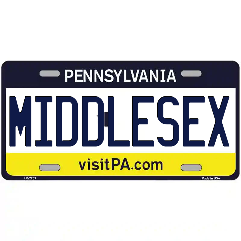 Middlesex Pennsylvania Metal Sign
