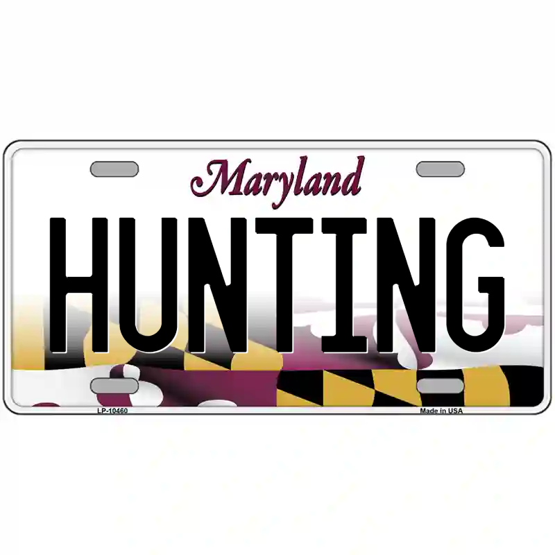 Hunting Maryland Metal Sign