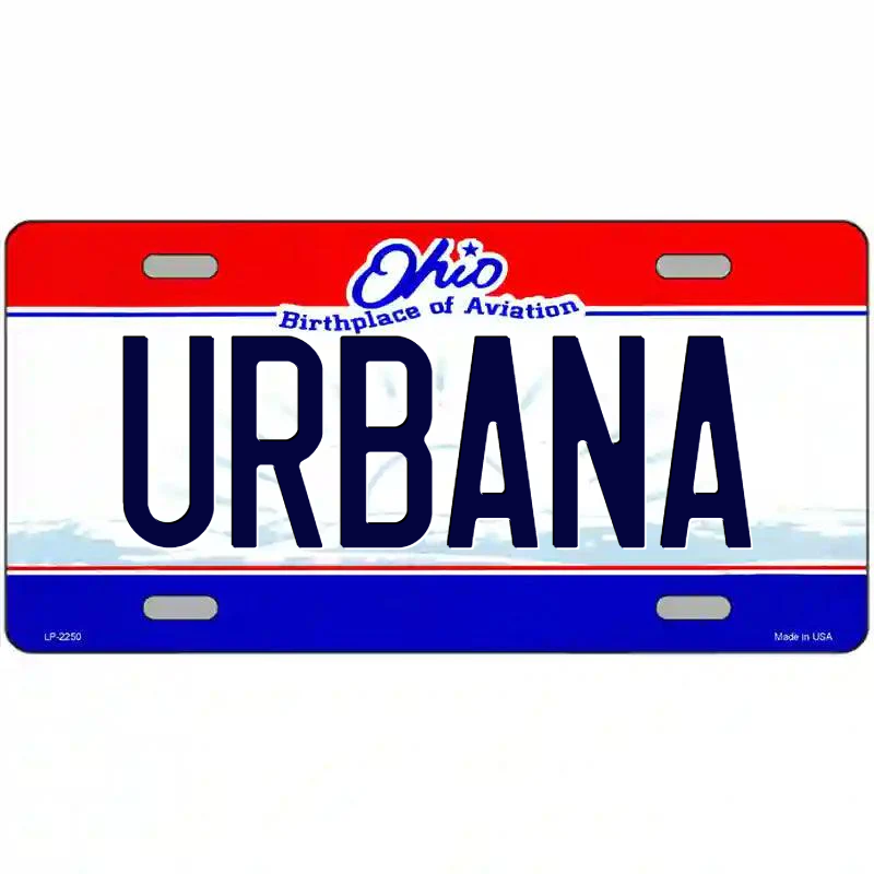 Urbana Ohio Metal Sign