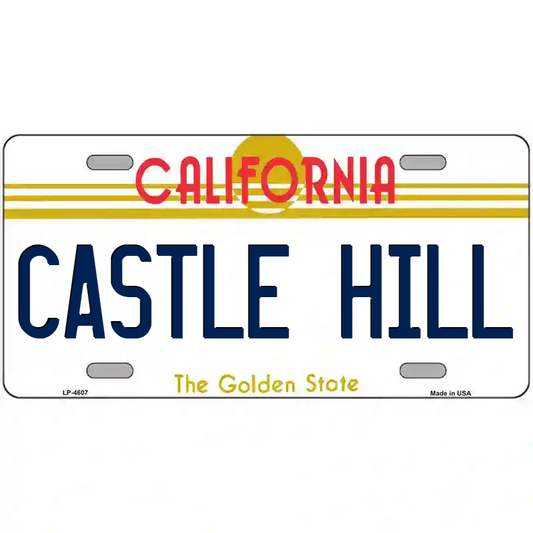Castle Hill California Metal Sign