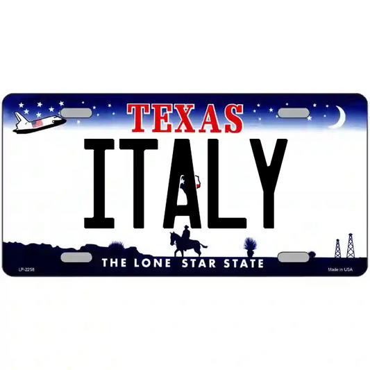Italy Texas Metal Sign