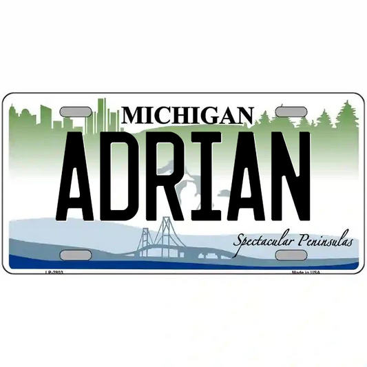 Adrian Michigan Metal Sign