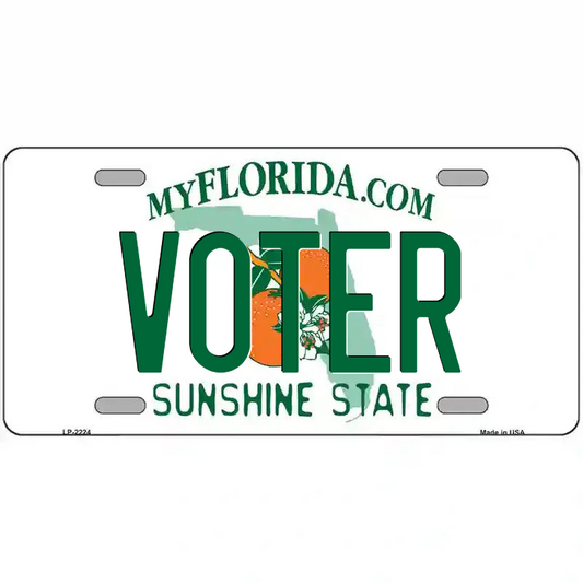 Voter Florida Metal Sign