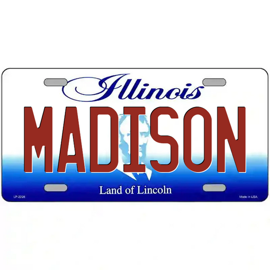 Madison Illinois Metal Sign