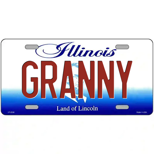 Granny Illinois Metal Sign