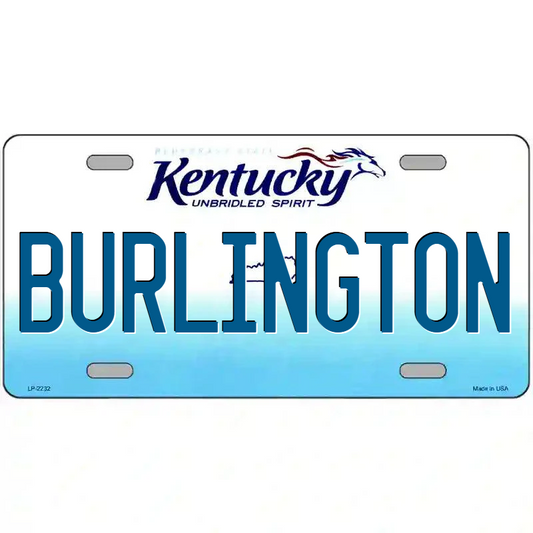 Burlington Kentucky Metal Sign