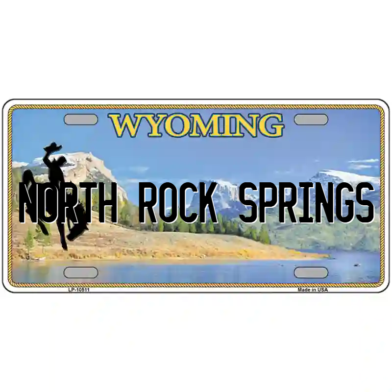 North Rock Springs Wyoming Metal Sign