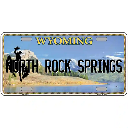 North Rock Springs Wyoming Metal Sign