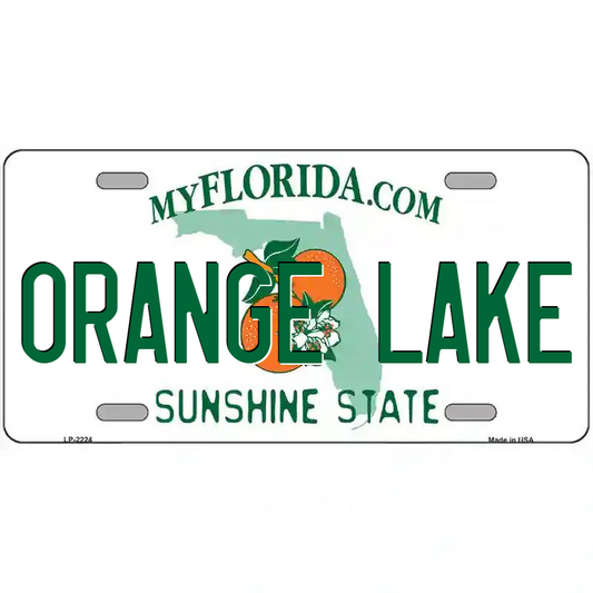 Orange Lake Florida Metal Sign