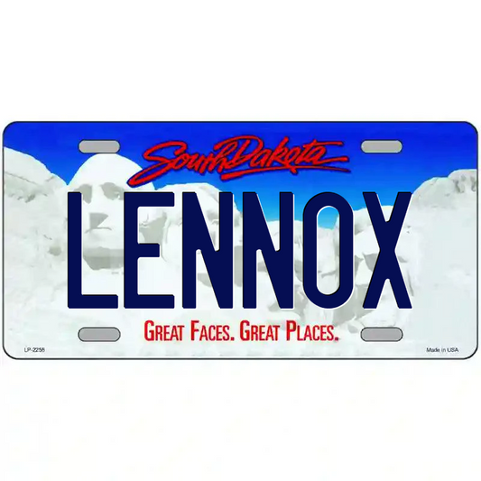 Lennox South Dakota Metal Sign