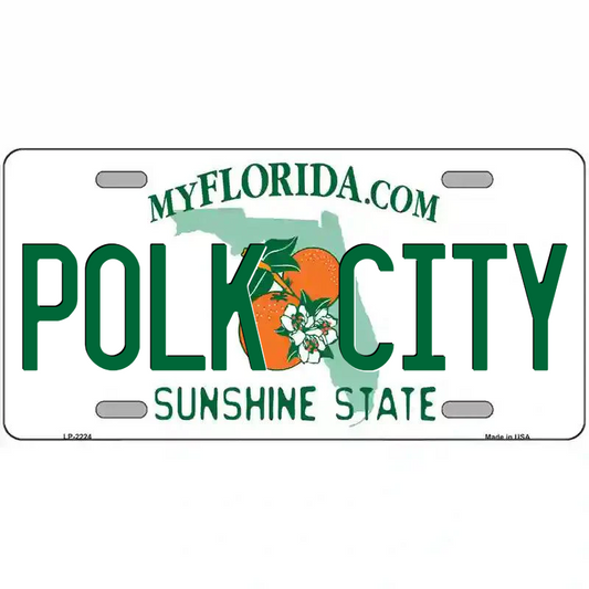 Polk City Florida Metal Sign