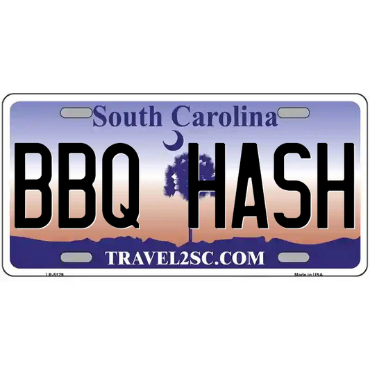 BBQ Hash South  Carolina Metal Sign