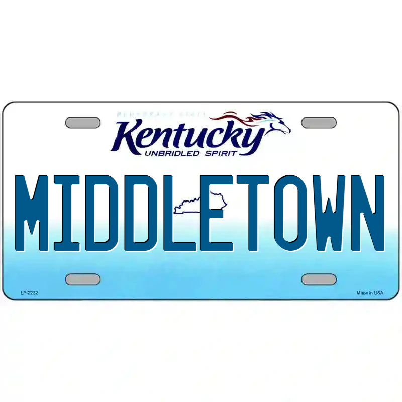 Middletown Kentucky Metal Sign