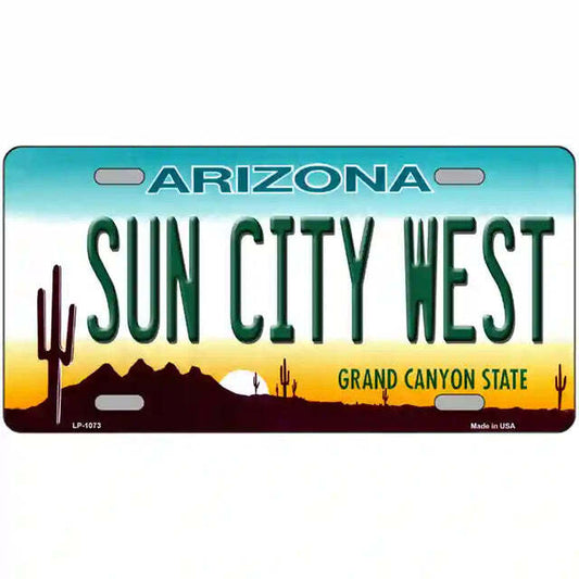 Sun City West Arizona Metal Sign
