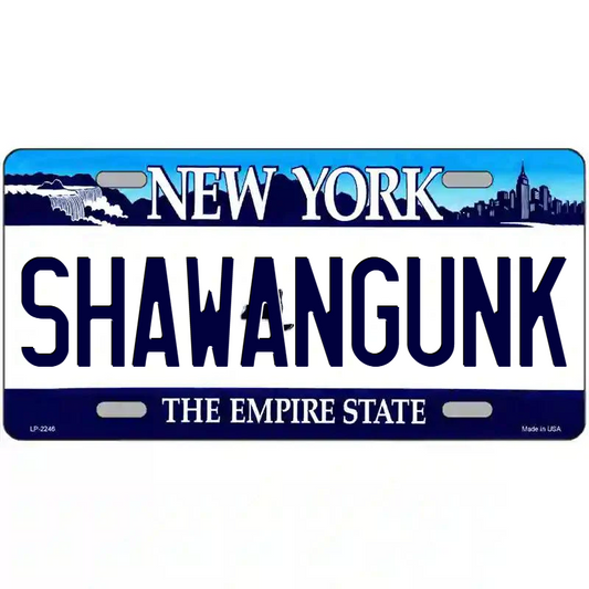 Shawangunk New York Blue Metal Sign