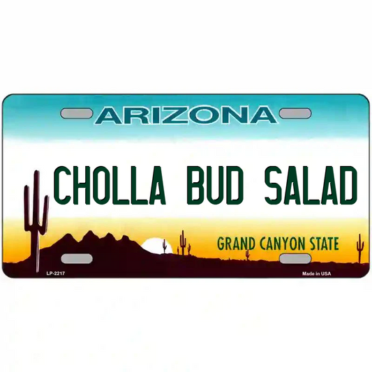Cholla Bud Salad Arizona Metal Sign