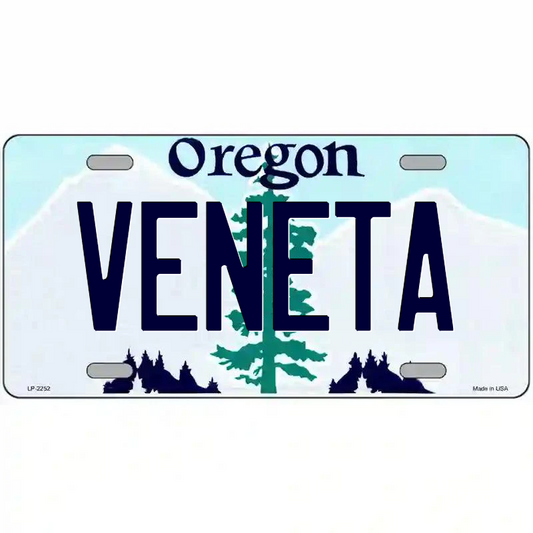 Veneta Oregon Metal Sign