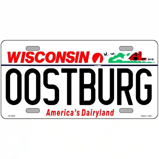 Oostburg Wisconsin Metal Sign
