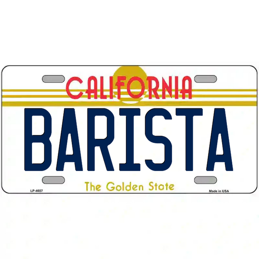 Barista California Metal Sign