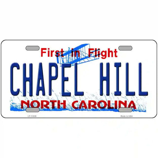Chapel Hill North Carolina Metal Sign