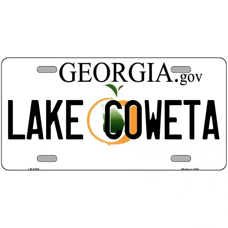 Lake Coweta Georgia Metal Sign