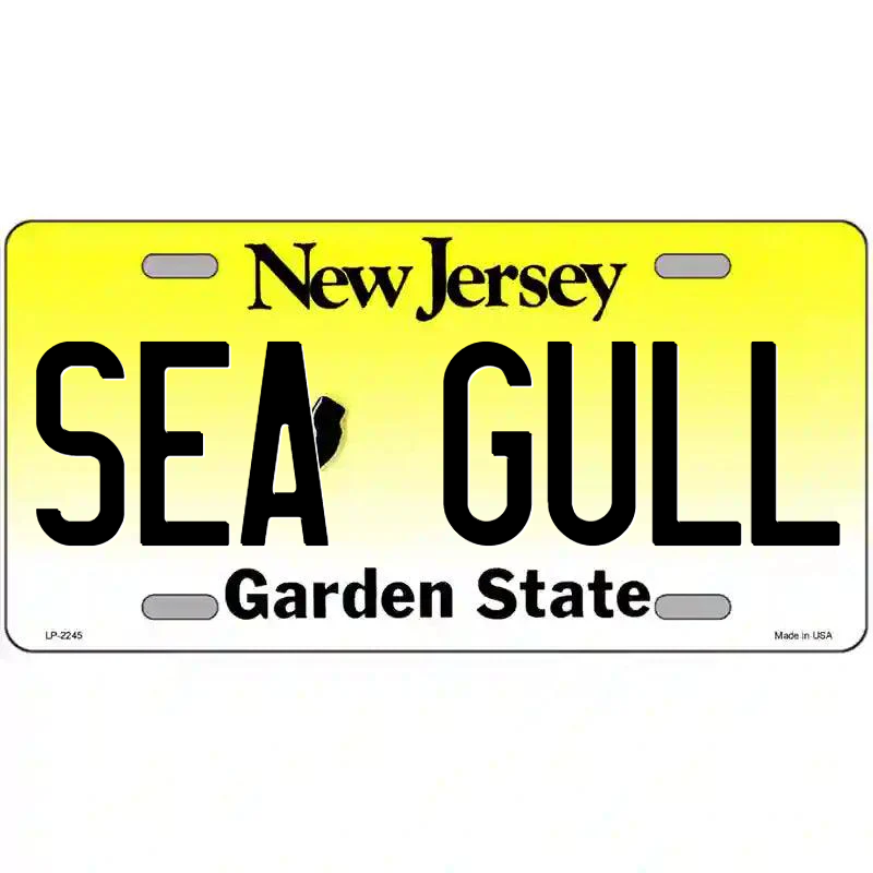 Sea Gull New Jersey Metal Sign