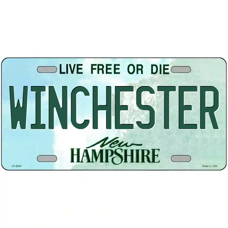 Winchester New Hampshire Metal Sign