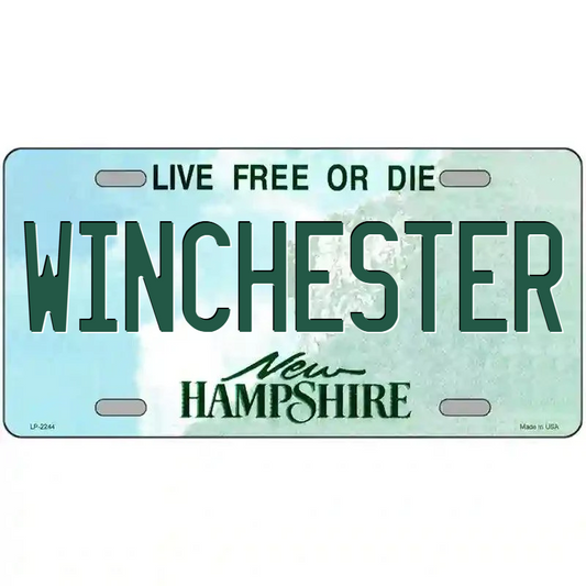 Winchester New Hampshire Metal Sign