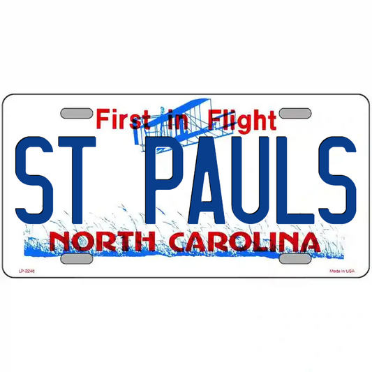 St Pauls North Carolina Metal Sign