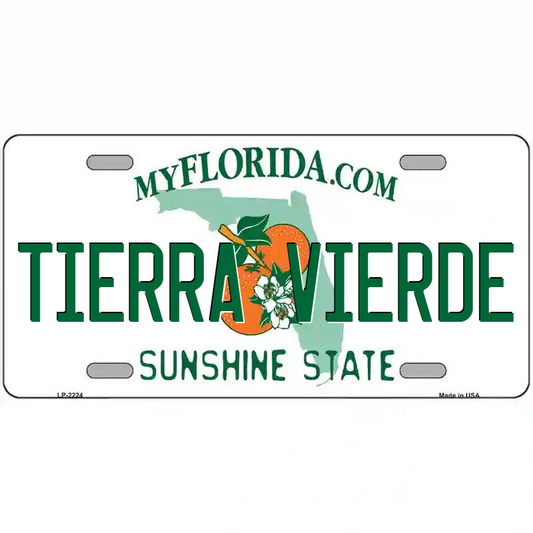 Tierra Verde Florida Metal Sign