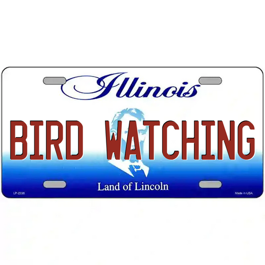 Bird Watching Illinois Metal Sign