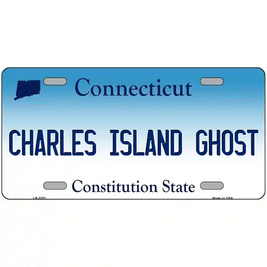 Charles Island Ghost Connecticut Metal Sign