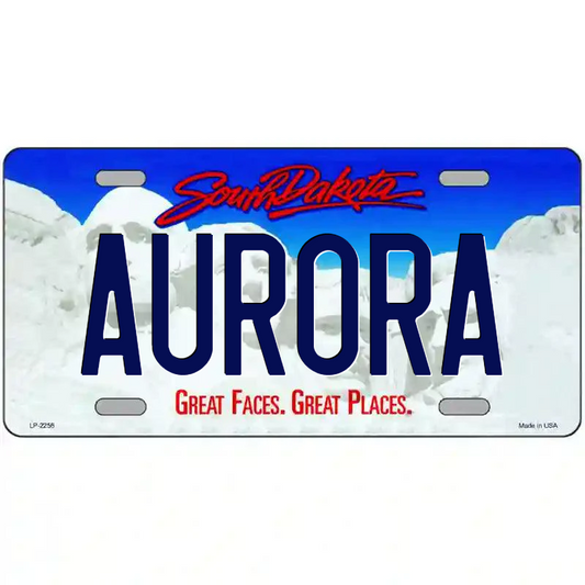 Aurora South Dakota Metal Sign