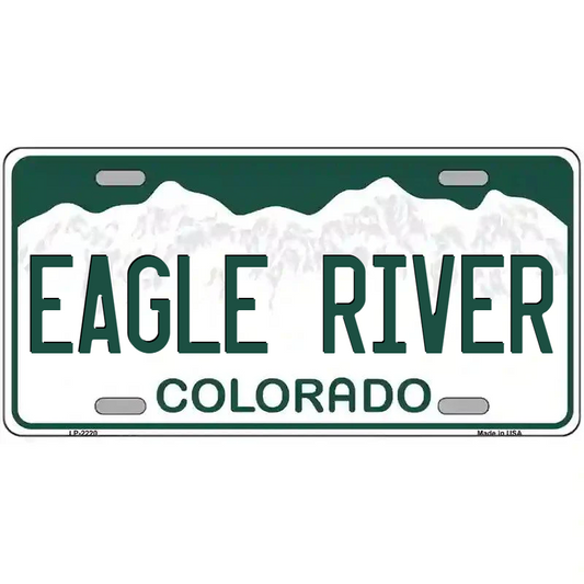 Eagle River Colorado Metal Sign
