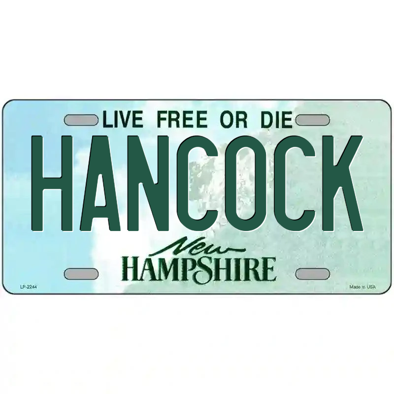 Hancock New Hampshire Metal Sign
