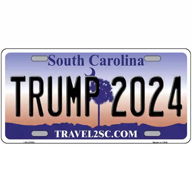 Trump 2024 South Carolina Metal Sign