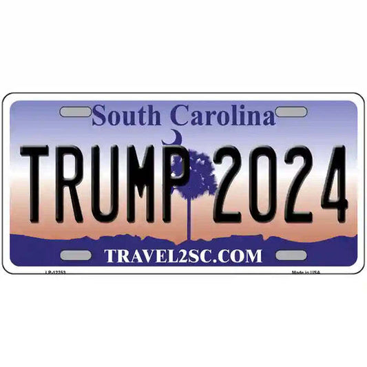 Trump 2024 South Carolina Metal Sign