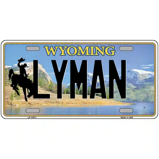 Lyman Wyoming Metal Sign